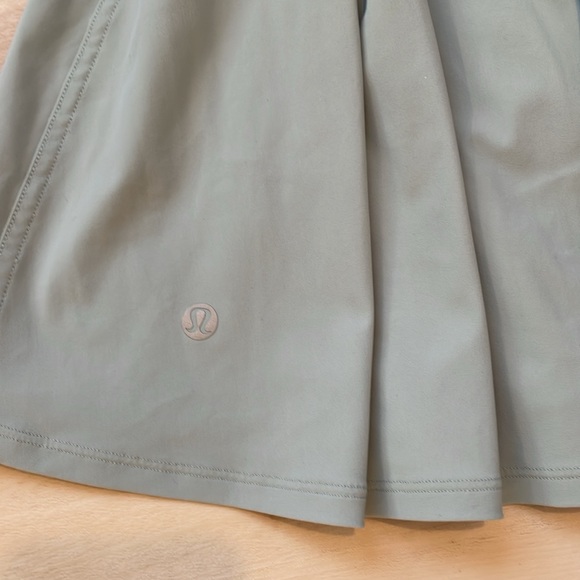 LULULEMON HIGH RISE TENNIS TIME SKIRT/SKORT-SILVER BLUE-size 4 15” - Picture 9 of 10